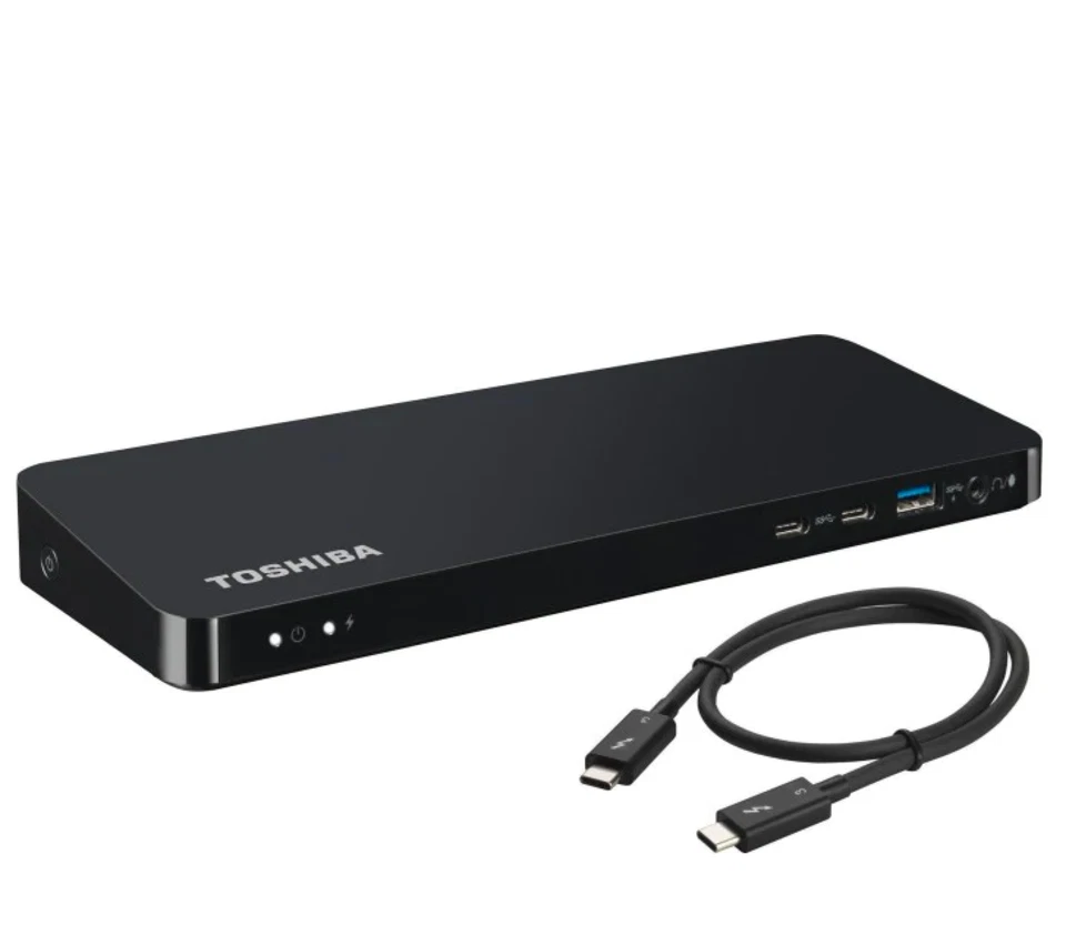 Toshiba Thunderbolt 3 Universal Dock, Three 4k displays simultaneously, RJ45, U3 - Bild 1 von 1