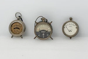 x3 Vintage Pocket Voltmeters from early 20th century - Picture 1 of 7