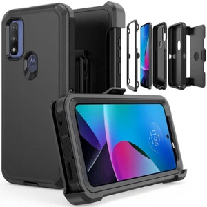 For Motorola Moto G Play 2023 Phone Case,Shockproof Cover+Belt Clip Fit Otterbox - Picture 1 of 42
