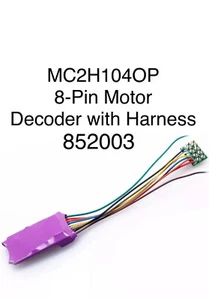 SoundTraxx MC2H104OP DCC Motor Decoder 8-Pin with Harness 4 Functions ~ 852003 - Picture 1 of 3