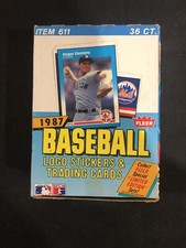 1987 FLEER BASEBALL WAX BOX 36 Sealed Packs 🔥 BARRY BONDS, BO JACKSON ROOKIE #3