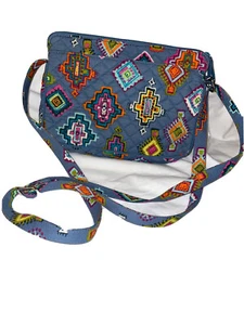 Vera Bradley Crossbody Bag Womens Quilted Zippered Adjustable Strap Purse - Picture 1 of 9