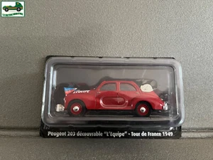 Voiture Miniature Peugeot 203 Découvrable L'Equipe 1949 Tour Vélo Norev 1/43 - Picture 1 of 5