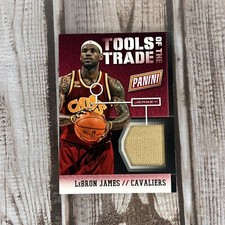 2014 Panini #1 Lebron James Tools Of The Trade Game Used Jersey Cavaliers Card