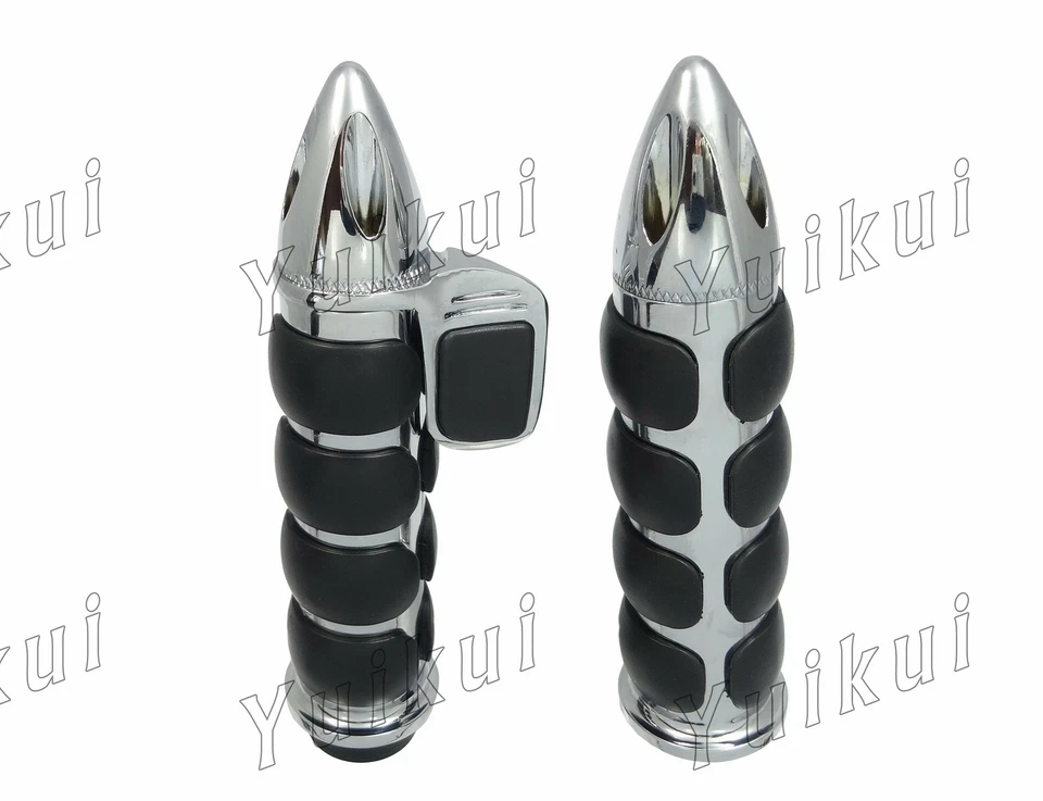 Empuñaduras de manillar cromadas 32 1-1/4" para HONDA VTX 1800C F N R (RETRO) S T (TOURER Foto 1 de 4