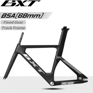 BXT 700C Full Carbon Track Frame with Fork Seatpost Fixed Gear Bicycle Frameset - Picture 1 of 45