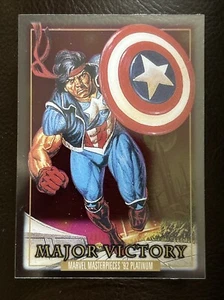 2024 Marvel Masterpieces ‘92 Platinum Major Victory Clear Cut Card # 48 - Picture 1 of 4