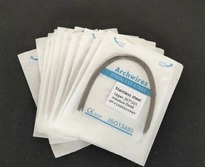 20 Packs 200 Pcs Dental Stainless Steel Rectangular Arch Wire Bows Ovoid Form - Picture 1 of 8