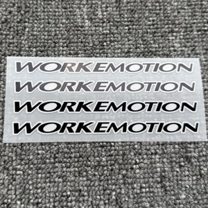 1Set Black Work Emotion T5R D9R T7R XT7 XD9 Wheels Hub Rim Decal Sticker Vinyl - Picture 1 of 9