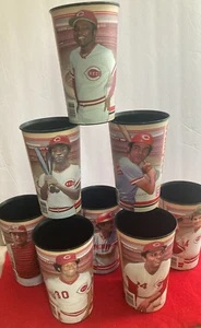 COMPLETE SET 8 CUPS LOT Cincinnati Reds UDF Collectors Cup Big Red Machine 50th - Picture 1 of 9