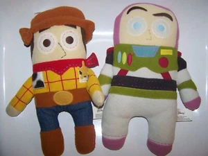 Toy Story Disney Woody Buzz Lightyear Stuffed Plush Pook-A-Looz Collectible 12" - Picture 1 of 1