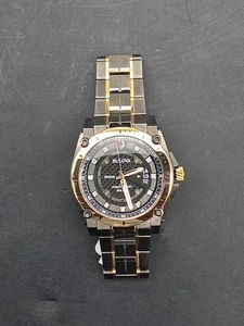 Orologio Uomo Bulova Precisionist USATO Diamante Bicolore 30ATM 262 kHz 300M 98D149 - Foto 1 di 14