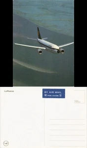 Ansichtskarte Lufthansa Flugzeug über dem Meer Luftbild 1985 - Bild 1 von 3