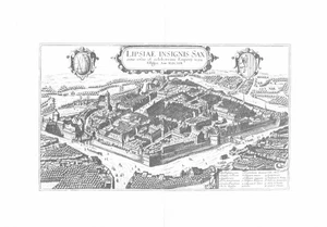 LPSIAE INSIGNIS SAX  Vintage Antique Geographic Urban Map Art Print !!! - Picture 1 of 1