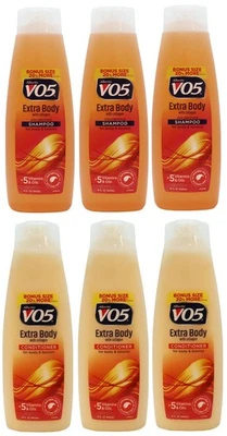 6 PK- Alberto V05 Extra Body Volumizing Shampoo & Conditioner with Collagen 15oz - Image 1 of 4