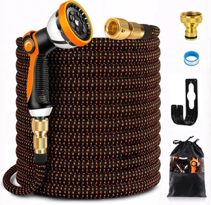100FT Expandable Garden Hose with 10-Function Nozzle, Lightweight & Flexible - Picture 1 of 12