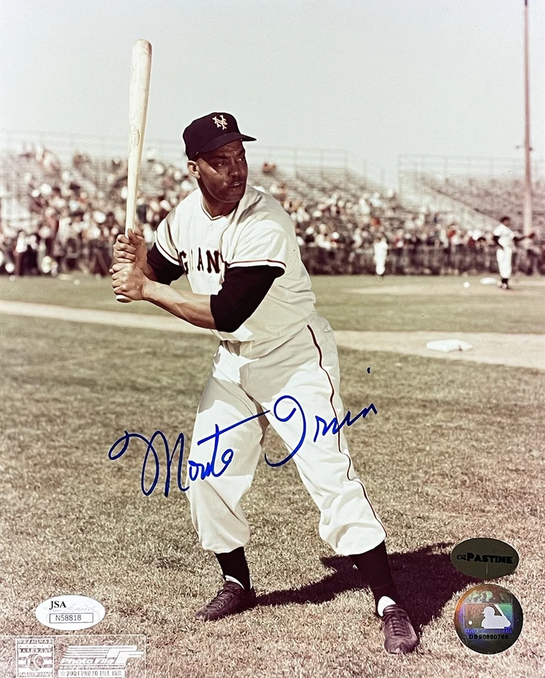 Monte Irvin Signed 8x10 New York Giants Baseball Photo JSA - Image 1 of 3