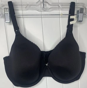 Motherhood 38E Black Full Coverage Underwire Clip Down Maternity Nursing Bra - Picture 1 of 10