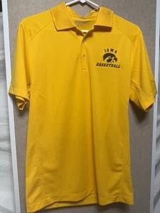 Nike Golf Dri-Fit gelb Iowa Hawkeyes Basketball Polo Herren Größe Small " - Bild 1 von 5