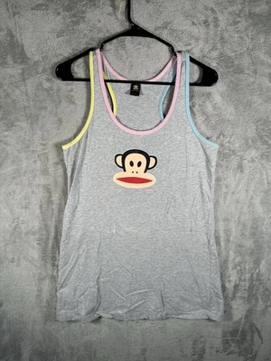 Винтажный Y2K Paul Frank обезьяна Майка женщин большой серый 90-х - Изображение 1 из 4