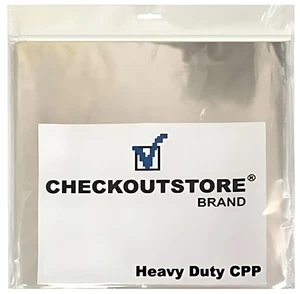 COS Clear Plastic CPP for 12" Vinyl 33 RPM Record ONLY (INNER Sleeves) - Imagen 1 de 2