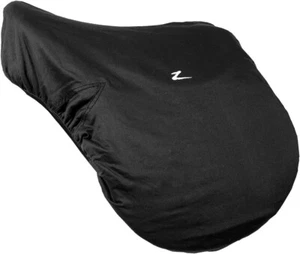 Horze Fleece Lined Standard Size Fitted English Saddle Cover for Storage - Black - Picture 1 of 1