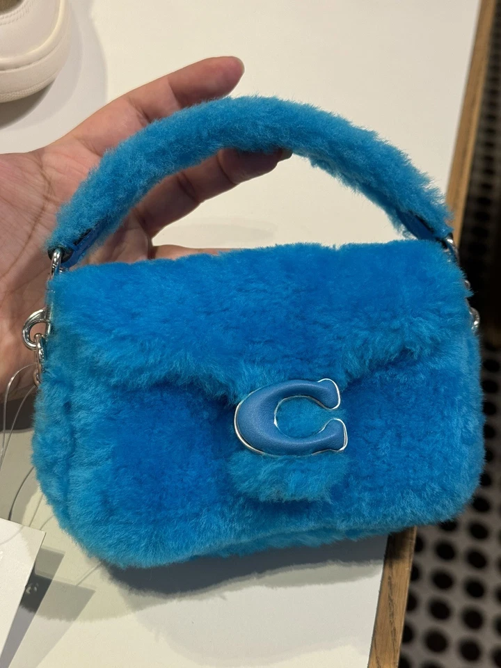 LIL NAS x DROP BY COACH Tabby 12 Shearling 2way Mini Bag CP940 F/S