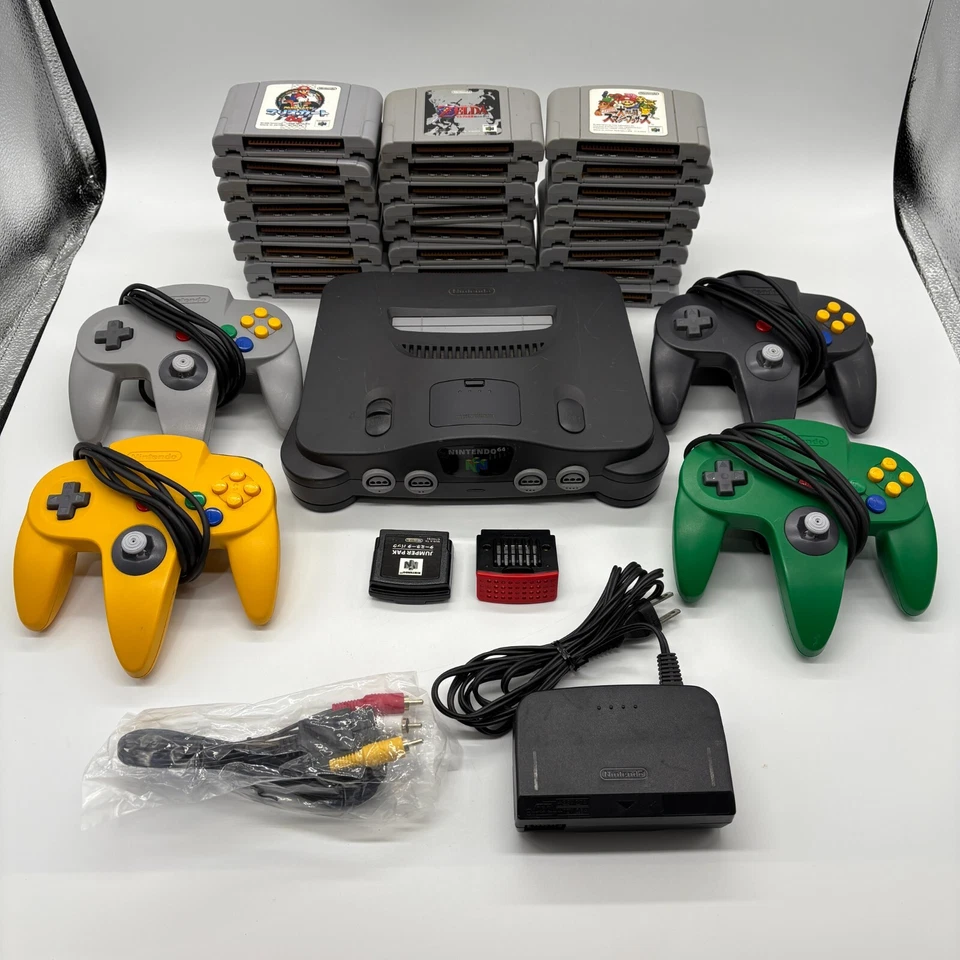 Nintendo 64 N64 Console Region Free - select Bundle- 1-4Controller / Pak / Games - Image 1 of 4