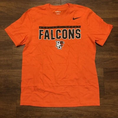 NUEVA Camiseta Nike Bowling Green Falcons Para Hombre Talla Mediana Naranja Foto 1 de 4