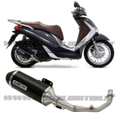 Escape Completo Arrow Urban Alum Negro Piaggio Medley 125 2016 > 2020 - Imagen 1 de 3