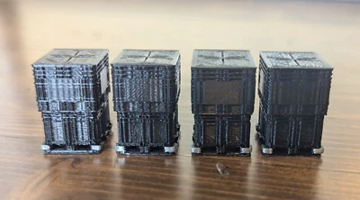 NEW CUSTOM MADE PACKAGE OF 4. 1/64 3D Printed Bulk Seed Pro Box, seed tote - Image 1 of 4