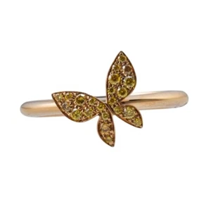 Mimi Milano Farfalla Ring Gelbgold Schmetterling - Bild 1 von 4