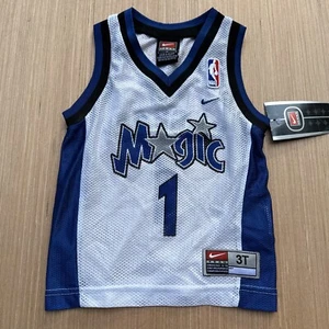 Deadstock VTG Tracy McGrady #1 NIKE Orlando Magic Y2K White Jersey TODDLER 3T - Picture 1 of 8