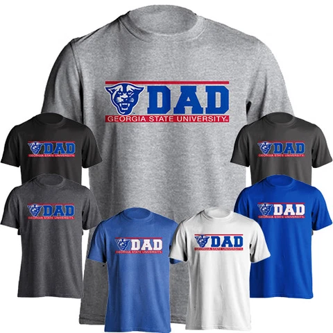 Georgia State University GSU Panthers Dad Father Bar Logo Short Sleeve T-Shirt Cover