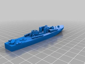 6mm/ 1:300th scale Resin WW2 Cruel Seas British Fairmile D (Late) - Picture 1 of 2