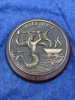 PLACA NÁUTICA LATÓN JULIO VERNE Placa Naval Francesa Z409 Foto 1 de 4