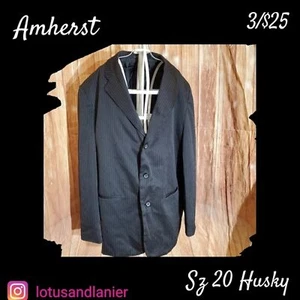 Chaqueta Amherst Negra a Rayas Talla 20 Husky 3/$25 - Imagen 1 de 6