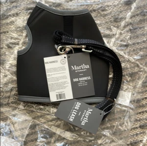 Martha Stewart Reflective Dog Harness w/ Matching Lead Grey X-Small - Picture 1 of 2
