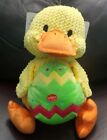 Patchwork 15" Chick with Easter Egg Dog Toy w/Squeaker Yellow Snuggler New