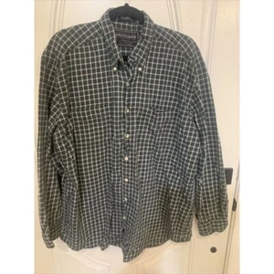 Vintage Britches Great Outdoors Oxford Button Down Shirt Mens XL Blue Plaid - Picture 1 of 9