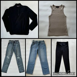 Damen Bekleidungspaket 5 Teile DAZE Hudson Pacsun Top Shirt Jeans Nike Größe S - Bild 1 von 24