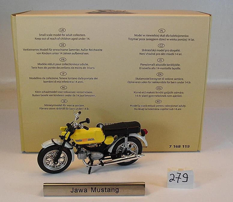 Atlas 1/24 DDR-Motorrad Kollektion Nr. 7168119 Jawa Mustang Motorrad OVP 1 #279 - Bild 1 von 1