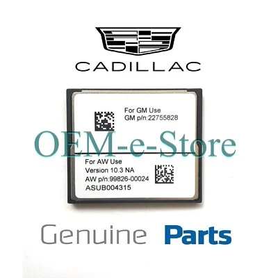 2011 2012 2013 Cadillac Escalade ESV EXT Navigation CF Card DATA U.S Canada Map - Image 1 of 4