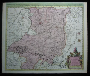 1700 Original Sanson Mortier Large Map of Northern Italy Bologna Modena Reggio - Picture 1 of 3