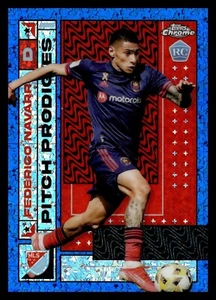 2022 Topps Chrome MLS - Pitch Prodigies #146 Federico Navarro (RC) Blue #/199 - Picture 1 of 2