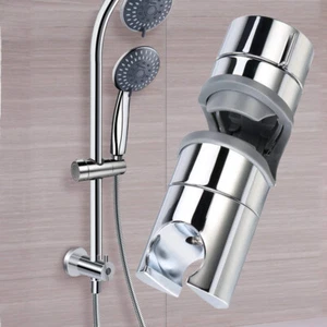 18-25mm Universal Adjustable Shower Head Slider Holder Bracket Chrome Bathroom - Picture 1 of 10