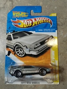 2011 Hot Wheels New Models Back To The Future Time Machine Gray Delorean 18/50 - Picture 1 of 5