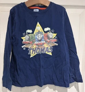 Navy Blue Thomas Long Sleeved T-shirt Top Age 5-6 Years From F&F - Picture 1 of 6