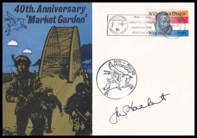 General SIR JOHN HACKETT GCB DSO* MC Signed Market Garden 40th Ann Arnhem Cover - Image 1 of 2