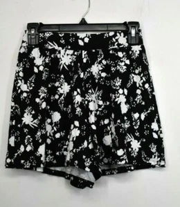 Asos Womens Elastic Waist Flat Front Floral Print Straight Leg Pull-On Shorts 4 - Picture 1 of 8